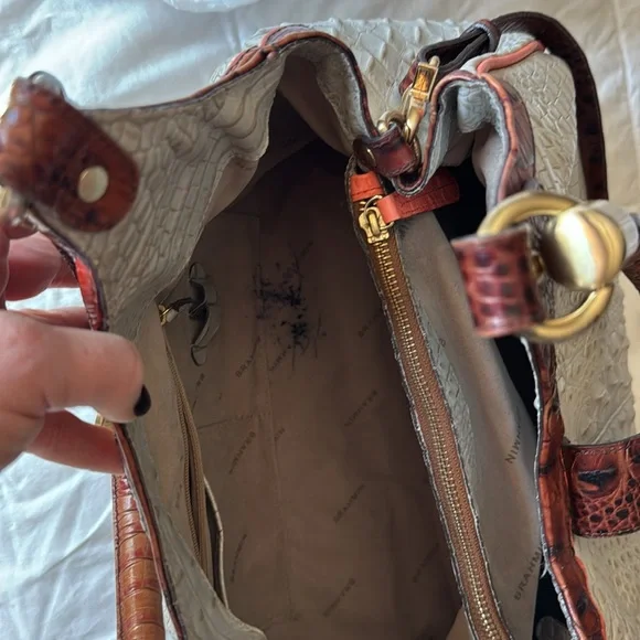 Brahmin Elisa Seashell Tri-Color Bag - Picture 6 of 10